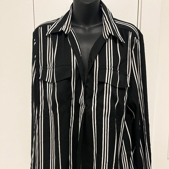 Ann Taylor Striped Shirt in XL. - Picture 1 of 7